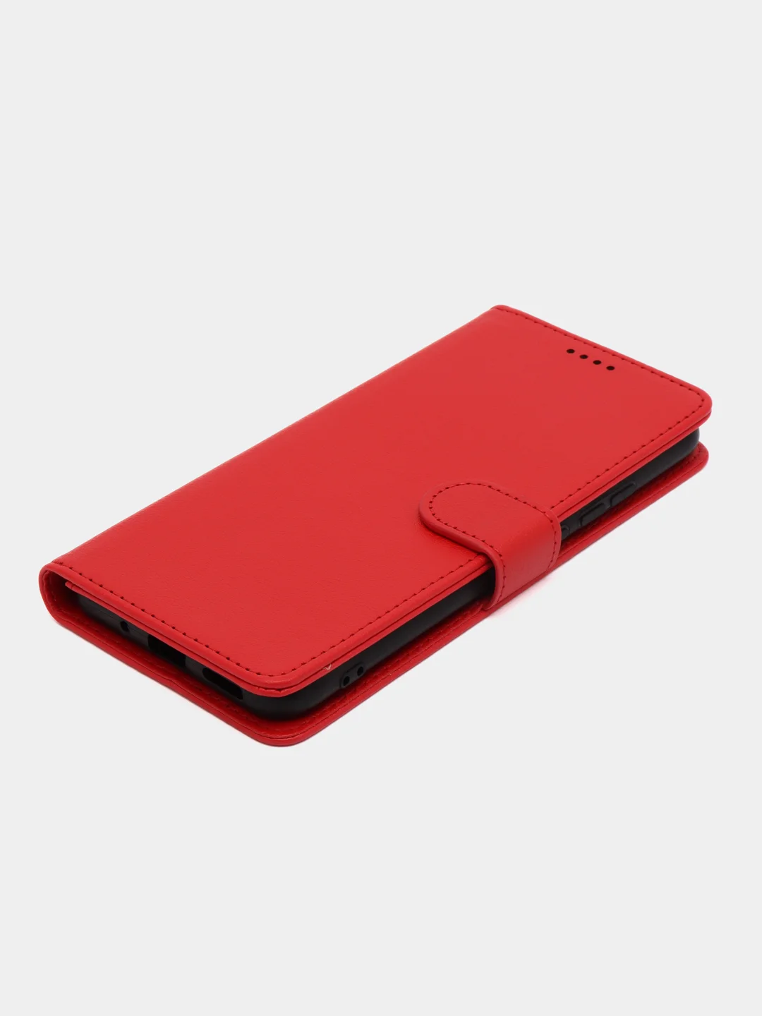 Алый чехол-книжка для Xiaomi Redmi 9C (Редми 9С), кожаный PU