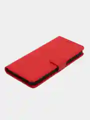 Алый чехол-книжка для Xiaomi Redmi 9C (Редми 9С), кожаный PU