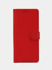 Алый чехол-книжка для Xiaomi Redmi 9C (Редми 9С), кожаный PU