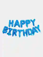 Голубой воздушных шары Happy Birthday