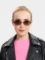 Коралловый меланж очки солнцезащитные женские, леопардовые, модные и стильные