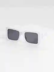 Белый женские квадратные солнцезащитные очки