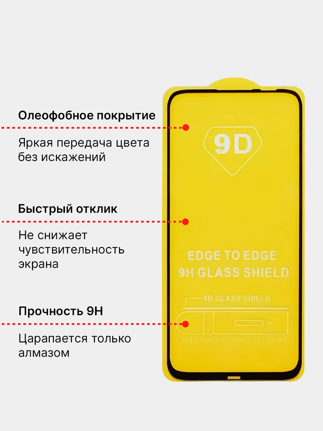 Защитное стекло 9D для Realme 9, Realme 9 Pro+