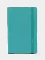 Блокнот BRAUBERG ULTRA, А6, клетка, бирюзовый, под кожу, 80 г/м2, 96 листов