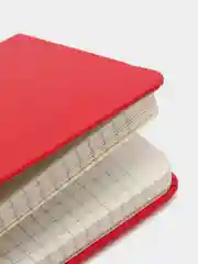 Блокнот BRAUBERG ULTRA А6, клетка, красный, балакрон, 80г/м2, 96 листов