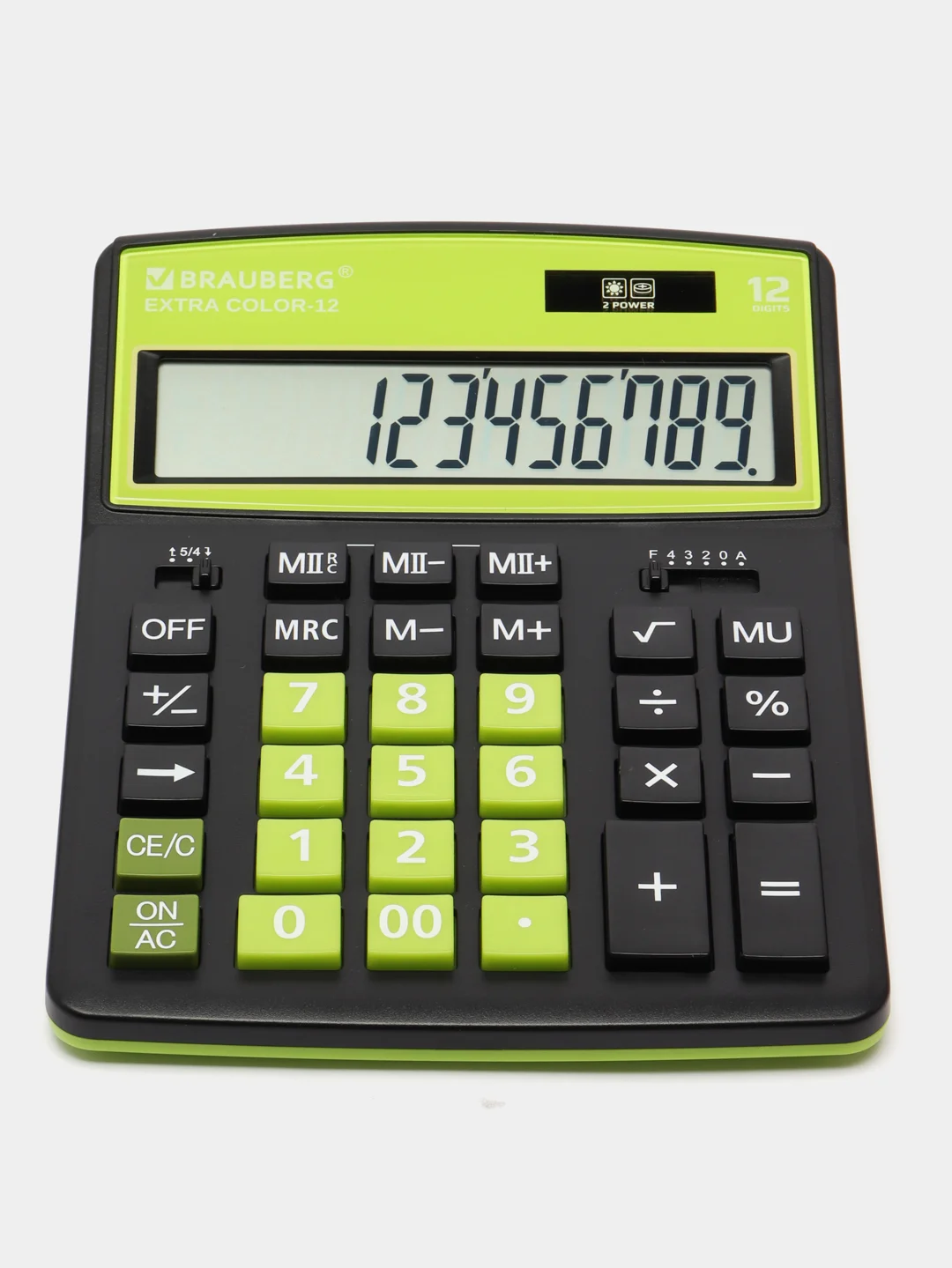 Калькулятор настольный BRAUBERG EXTRA COLOR-12-BKLG, 206 х 155 мм, 12 разряд