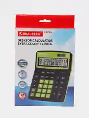 Калькулятор настольный BRAUBERG EXTRA COLOR-12-BKLG, 206 х 155 мм, 12 разряд