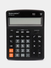 Калькулятор настольный BRAUBERG EXTRA-12-BK, 206 x 155 мм, 12 разрядов, черный