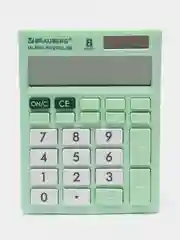 Калькулятор настольный BRAUBERG ULTRA PASTEL-08-LG, компактный, 154 x 115 мм