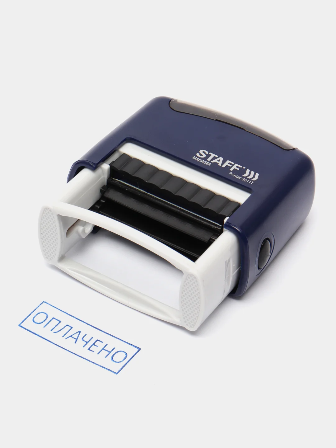 Штамп стандартный STAFF Printer 9011T "ОПЛАЧЕНО", оттиск 38 х 14 мм, 237421