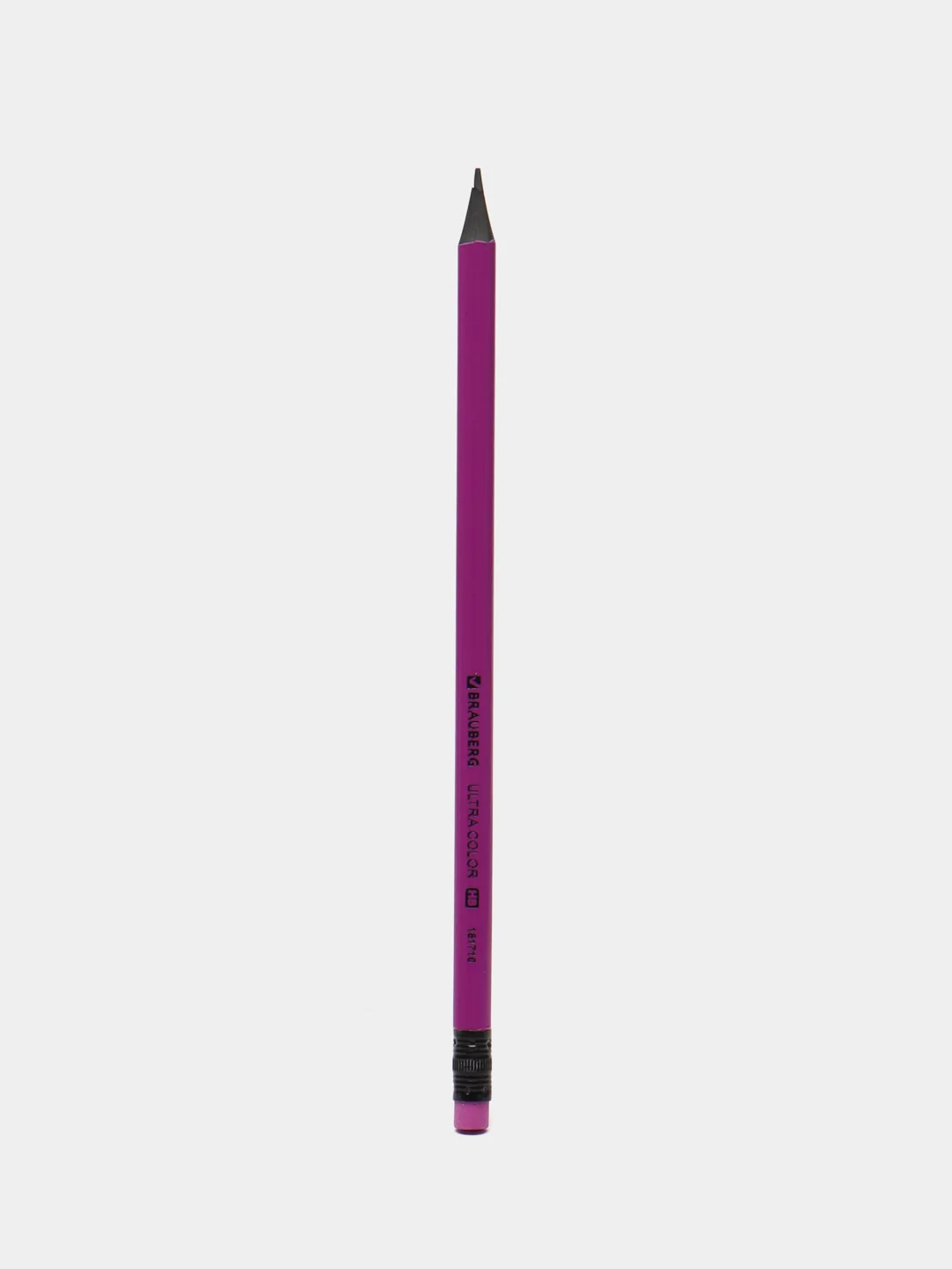 Набор карандашей чернографитных Brauberg "Ultra color", с ластиком, 12 штук
