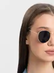 Серый солнцезащитные очки, круглые