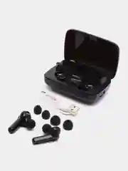Угольный наушники беспроводные M10, M19, Bluetooth, с Power Bank