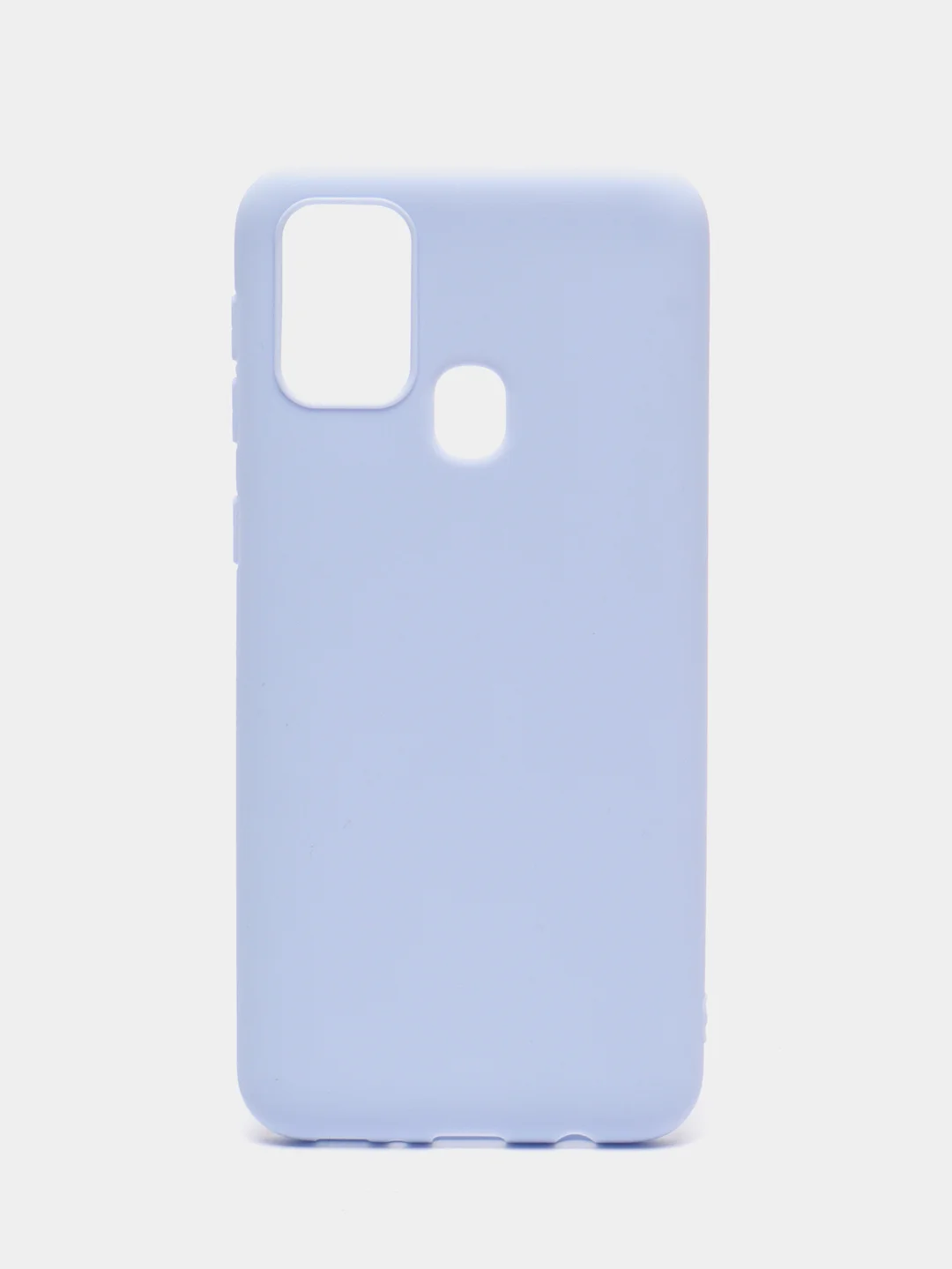 Небесно-голубой чехол силиконовый для Samsung Galaxy M31 (Самсунг Галакси М31), цветной, матовый