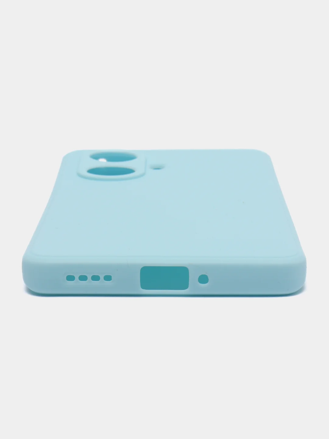 Голубой силиконовый чехол для Realme 10 Pro+ / 10 Pro Plus (Реалми 10 Про Плюс 5 Джи), прозрачный