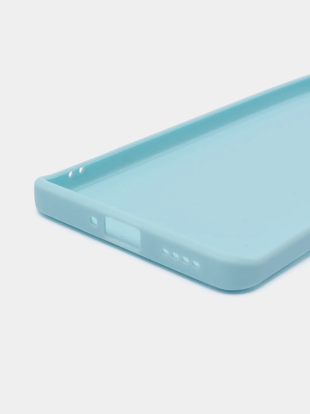 Голубой силиконовый чехол для Realme 10 Pro+ / 10 Pro Plus (Реалми 10 Про Плюс 5 Джи), прозрачный