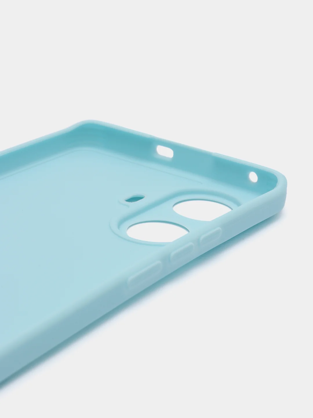 Голубой силиконовый чехол для Realme 10 Pro+ / 10 Pro Plus (Реалми 10 Про Плюс 5 Джи), прозрачный