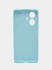 Голубой силиконовый чехол для Realme 10 Pro+  / 10 Pro Plus (Реалми 10 Про Плюс 5 Джи), прозрачный