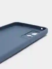 Синий меланж силиконовый чехол для Vivo V21e (Виво В21Е) с защитой камеры