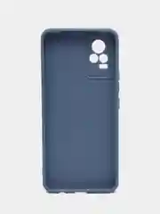 Синий меланж силиконовый чехол для Vivo V21e (Виво В21Е) с защитой камеры