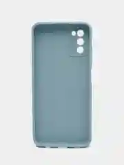 Светло-синий чехол Samsung Galaxy A03s (Самсунг Гелакси А03С) силиконовый