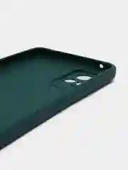 Тёмно-зелёный силиконовый чехол для Vivo V21e (Виво В21Е) с защитой камеры