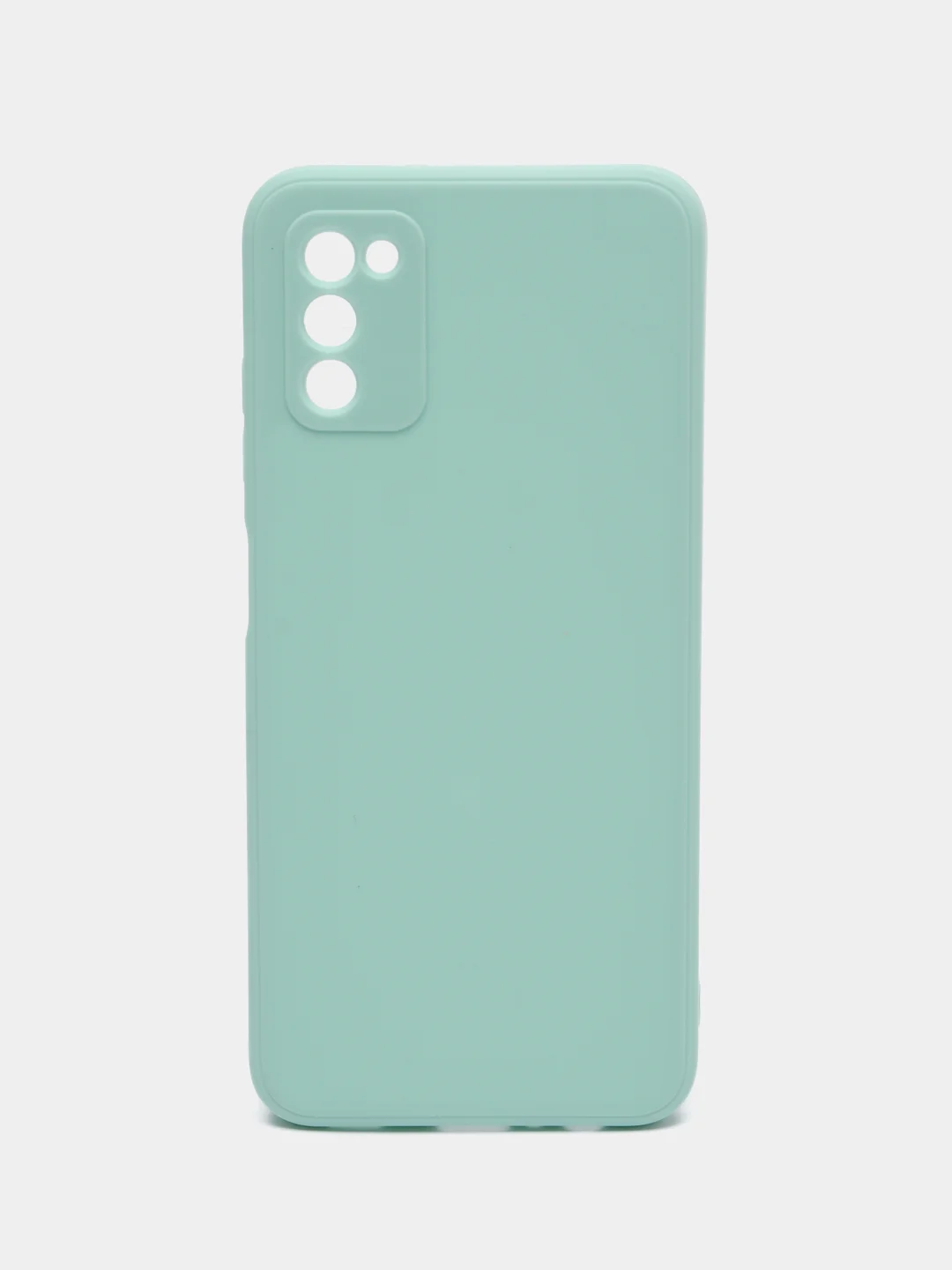 Мятный чехол Samsung Galaxy A03s (Самсунг Гелакси А03С) силиконовый