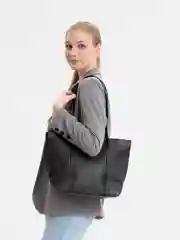Черный сумка из экокожи