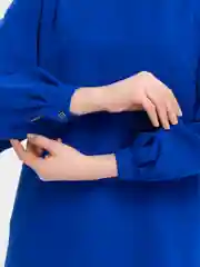 Синий платье женское, повседневное