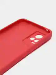 Коралловый силиконовый чехол для Vivo V21e (Виво В21Е) с защитой камеры