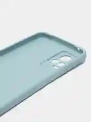 Светло-синий силиконовый чехол для Vivo V21e (Виво В21Е) с защитой камеры