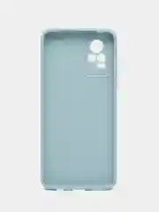 Светло-синий силиконовый чехол для Vivo V21e (Виво В21Е) с защитой камеры