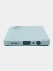Светло-синий силиконовый чехол для Vivo V21e (Виво В21Е) с защитой камеры
