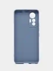 Синий меланж силиконовый чехол для Xiaomi 12 Lite (Сяоми 12 Лайт), прозрачный