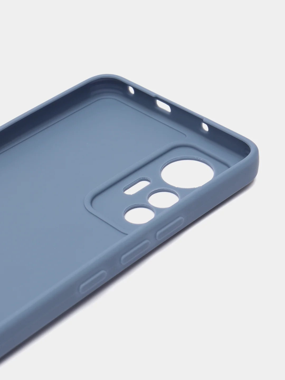 Синий меланж силиконовый чехол для Xiaomi 12 Lite (Сяоми 12 Лайт), прозрачный