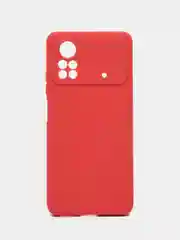 Коралловый чехол Xiaomi Poco X4 Pro (Сяоми Поко Х4 Про), прозрачный