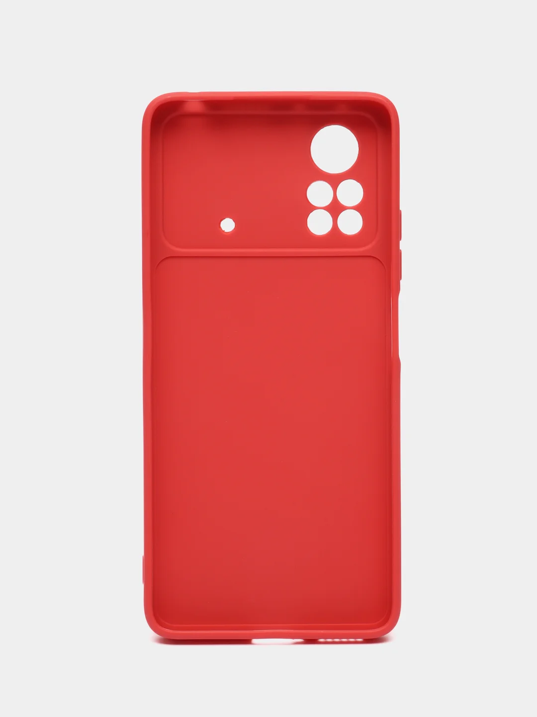 Коралловый чехол Xiaomi Poco X4 Pro (Сяоми Поко Х4 Про), прозрачный