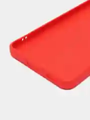 Красный силиконовый чехол для Xiaomi 12 Lite (Сяоми 12 Лайт), прозрачный