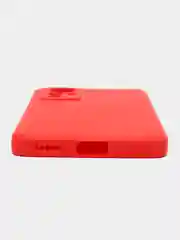 Красный силиконовый чехол для Xiaomi 12 Lite (Сяоми 12 Лайт), прозрачный