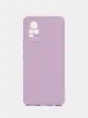 Лавандовый силиконовый чехол для Vivo V21e (Виво В21Е) с защитой камеры