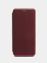 Багровый чехол-книжка для Tecno Spark 8C / Spark Go 2022 (Техно Спарк 8С / Спарк Го 2022)