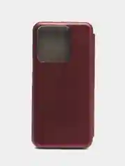 Багровый чехол-книжка для Tecno Spark 8C / Spark Go 2022 (Техно Спарк 8С / Спарк Го 2022)