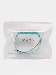 Небесно-голубой ремешок для Xiaomi Mi Band 5, 6, силиконовый, с принтом