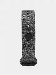 Серый меланж ремешок для Xiaomi Mi Band 5, 6, силиконовый, с принтом