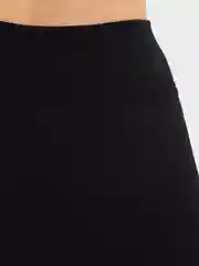 Черный велосипедки женские в рубчик