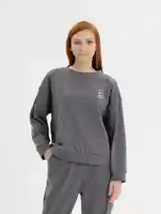 Светло-коричневый костюм: свитшот, брюки