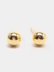 Серьги-гвоздики, с позолотой 18k