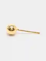 Серьги-гвоздики, с позолотой 18k