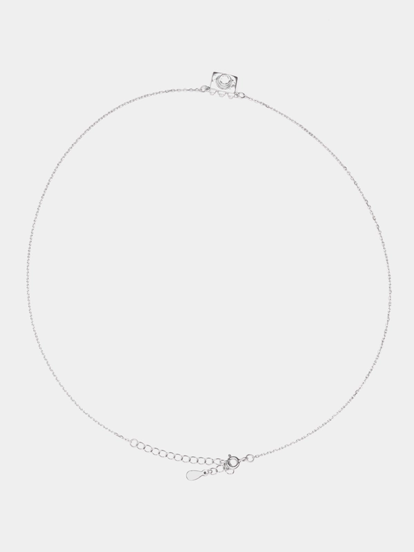 Серебряная цепочка с кулоном "Селфи", 925 проба