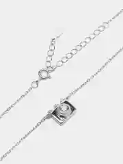 Серебряная цепочка с кулоном "Селфи", 925 проба